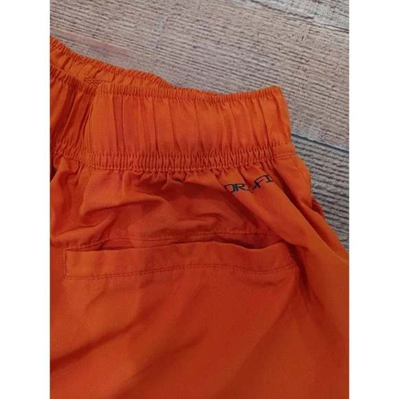 Nike Jordan Mens Dry Fit Zion Mesh Shorts Sz Medium Orange 2374 - Picture 8 of 8